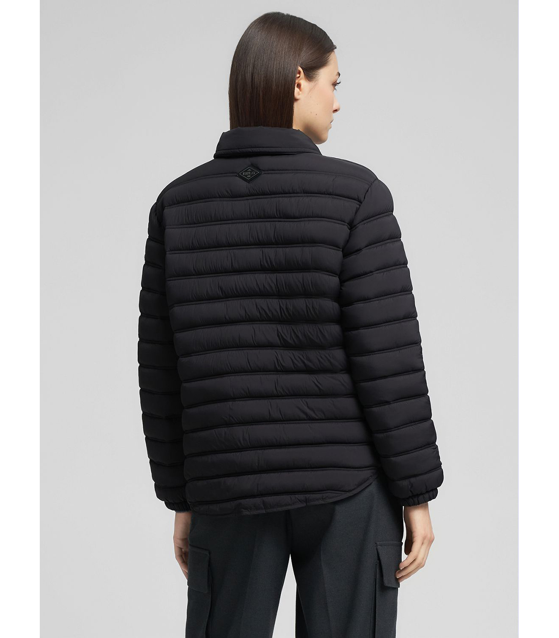 クロップド エコダウンジャケット 詳細画像 ブラック 3